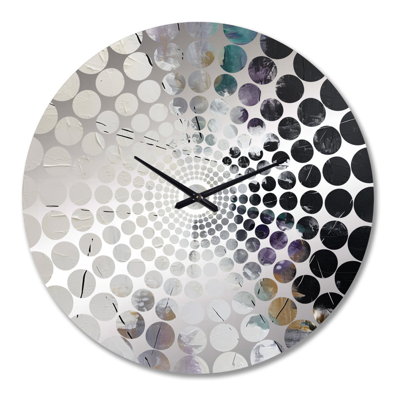 Amandajo - Horloge murale géométrique abstraite, Très grand