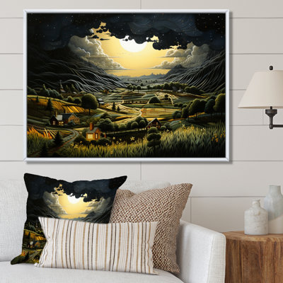 Lightning Electric Veins Patchwork IV On Canvas Print