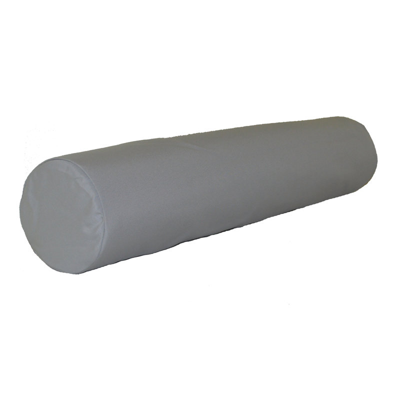 Sundown Acrylic Bolster Pillow, 7" H x 36" W, Gray