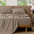 100% Washed Cotton Sheet Set Extra Deep Pocket Linen Like Textured-404490831-457429642