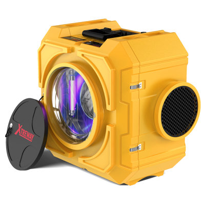 Machine à air et épurateur d'air 24,4 pouces avec lumière UV-C, filtration HEPA en 3 étapes