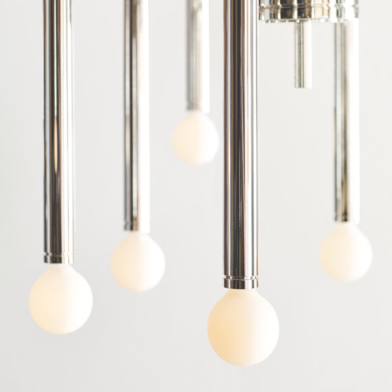 Beckham Art Deco Inspired 24-Light Multi-Tier Chandelier in Burnished Brass