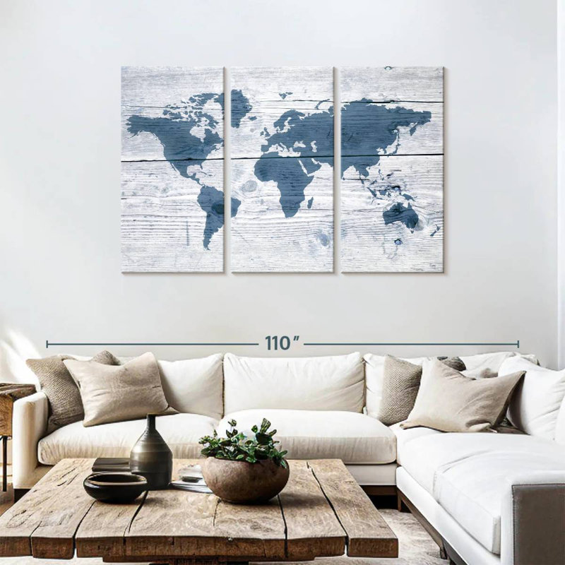 «Wooden World II, H 48 po x l 74 po