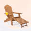 Chaise de patio pliante Jirell Adirondack-618424224