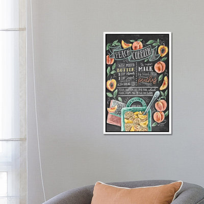Peach Cobbler Recipe - Print on Canvas