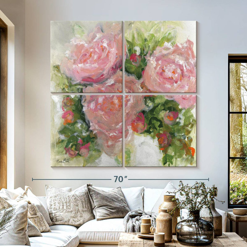 Avery Wild Peonies, 57" H x 57" W