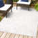 Carruth Neutral Diamond Trellis Ivory Indoor/Outdoor Rug