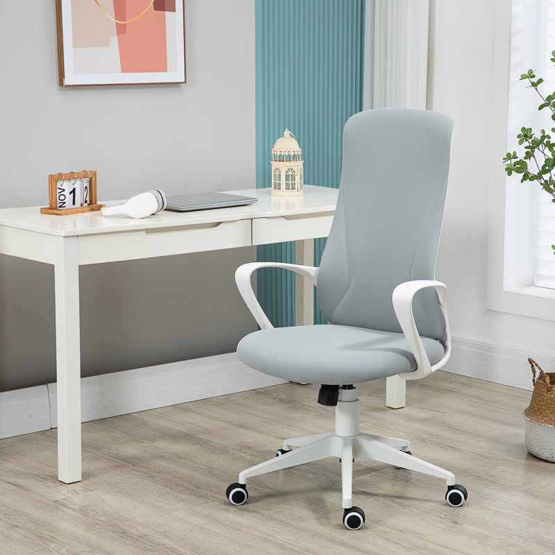 Gaming Chair, Pink/White