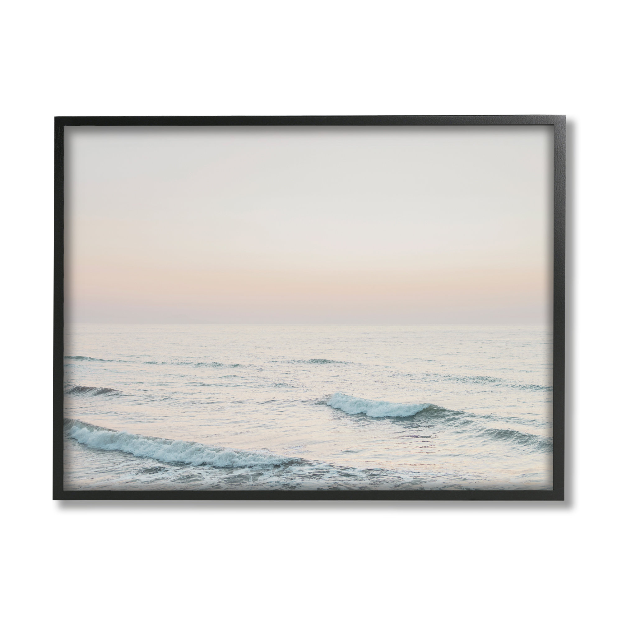 Stupell Industries Rolling Waves Photography Framed On Wood by Sisi And ...