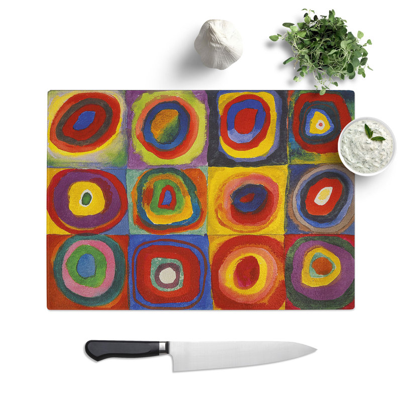 Farbstudie by Wassily Kandinsky Chopping Board, 20cm W x 28.5cm L