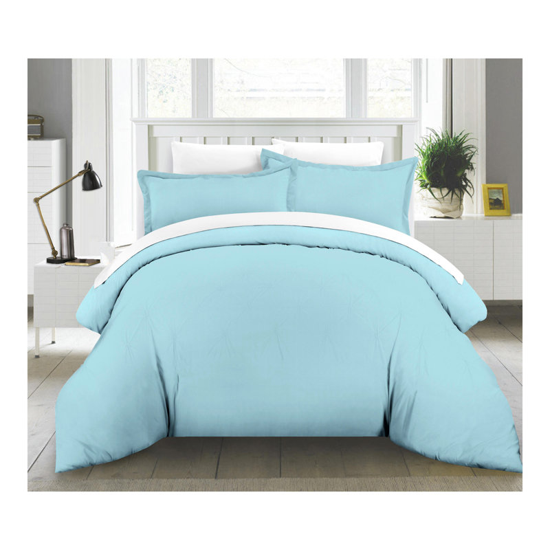 Ensemble de housse de couette, Aigue-marine, Simple / simple TG