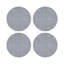 Iznik Gold Purple Vegan Leather Round Coasters-251915786