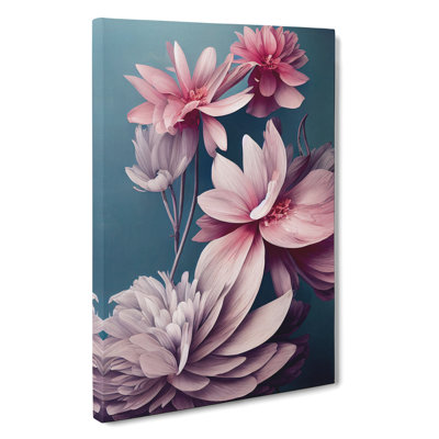 Luminous Flowers - Wrapped Canvas