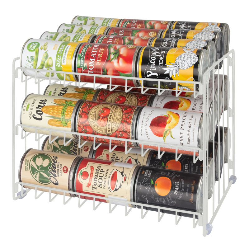  Étagère de rangement à 3 niveaux en blanc, Blanc