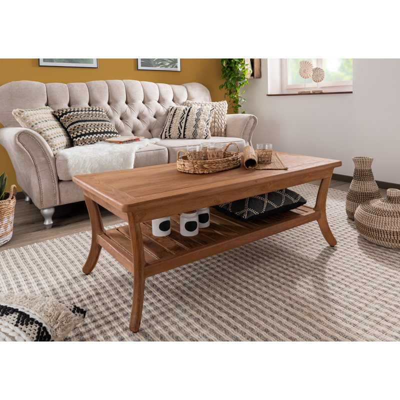 Solid Wood Four Leg Coffee Table