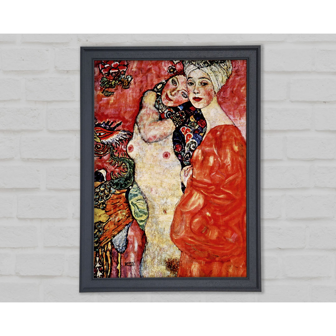 Gerahmtes Leinwandbild Klimt Girlfriends