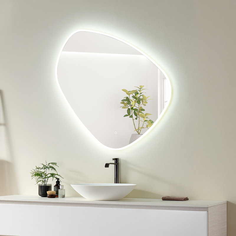 Rasso 39" Frameless LED Lighted Bathroom Vanity Mirror