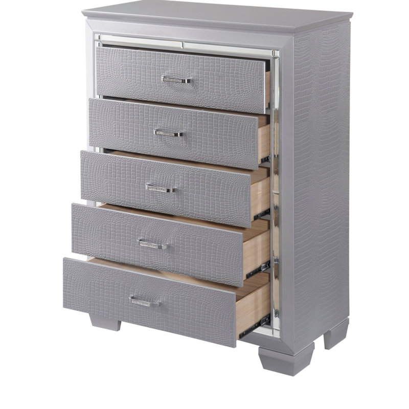 Commode haute 5 tiroirs Modern