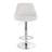 Jaretta Swivel Upholstered Faux Leather Adjustable Height Counter Stool with Steel Frame-223055819