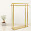 Metal Clothes Garment Storage Rack Standalone Hanger Double Rods Gold