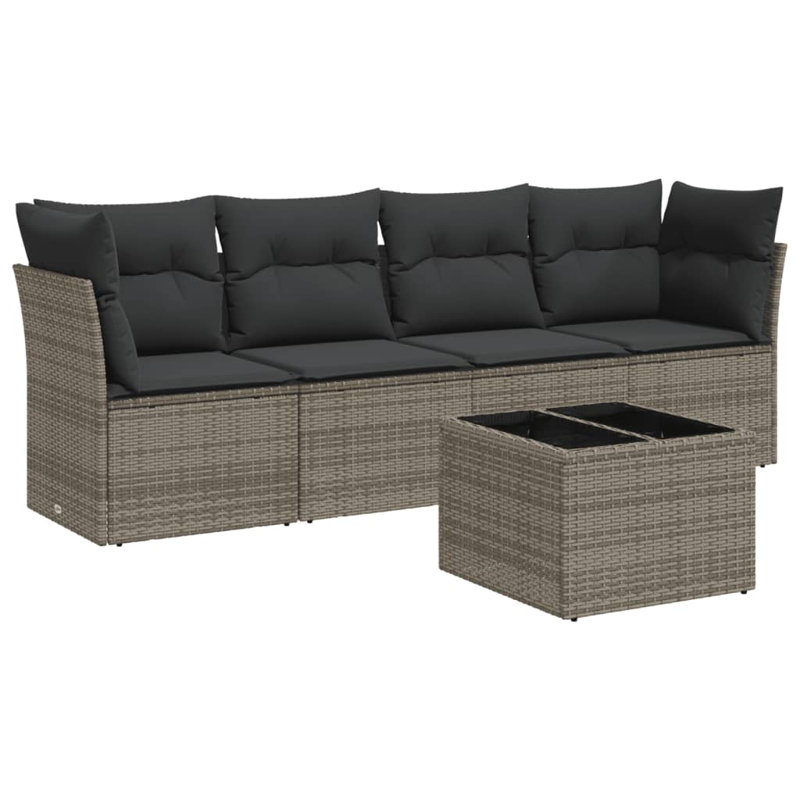 Ensemble de canapé de jardin modulaire en rotin PE Vidaxl