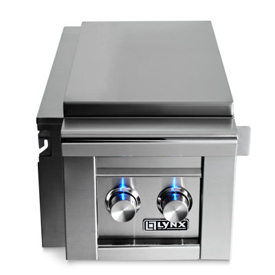 15.25'' Stainless Steel Drop-In Side Burner