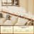 Extra Long Narrow Sofa Console Table with Power Outlets, Slim Behind Couch Table, Rustic Brown