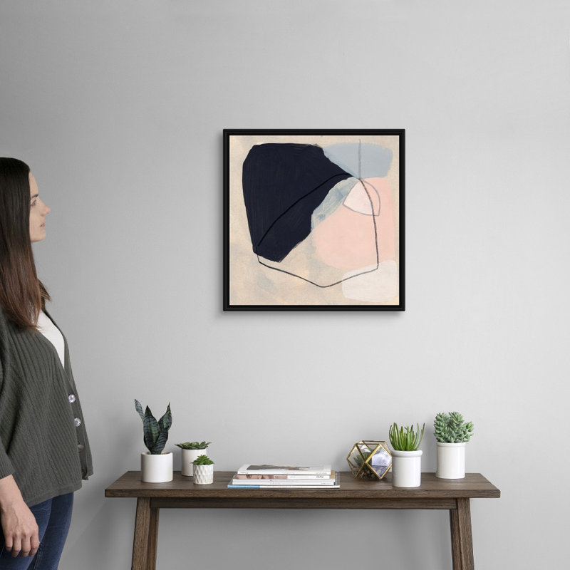 «Keystone I» par June Erica Vess - reproduction d'art, Toile avec cadre noir, H 22 po x l 22 po x P 1,75 po