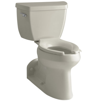 Barrington 1.0 GPF Elongated Two-Piece Toilet with Pressure Lite Flushing Technology (Seat Not Included)