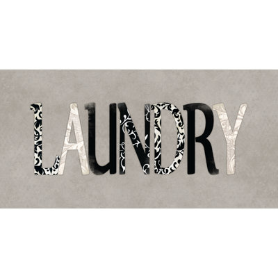 Laundry Pattern - Textual Art Print