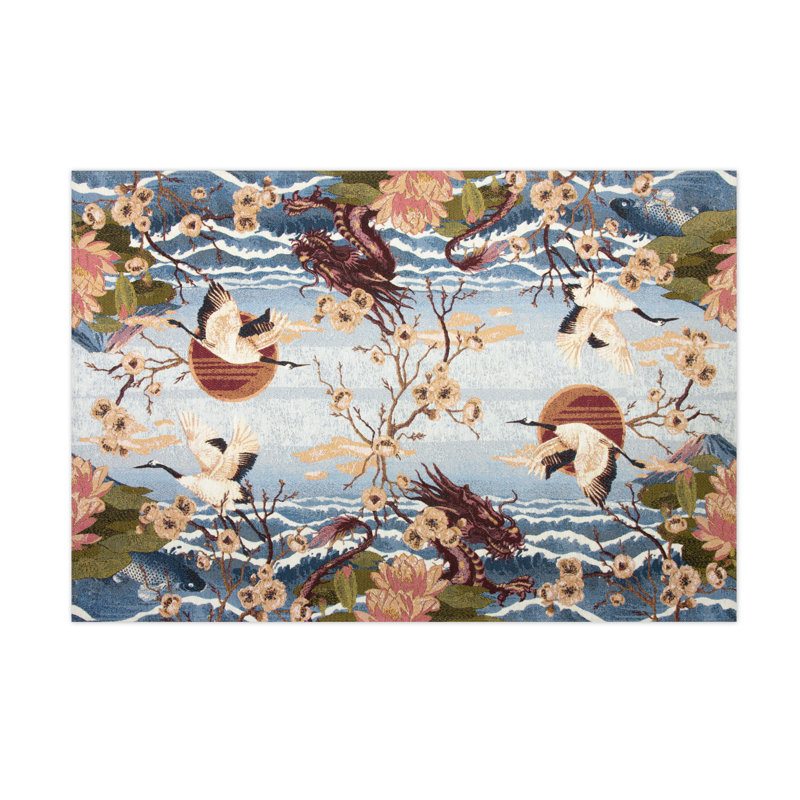 Fuji Floral 110cm X 165cm Area Rug