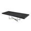 Table de salle à manger extensible Maximo Graphite Lacquer - Base argentée-896225040