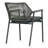 Set of 2 Bisera Grey Outdoor Dining Chair with Arms-1346542159-1346542152