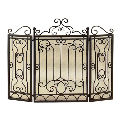 Alviso Iron Fireplace Screen