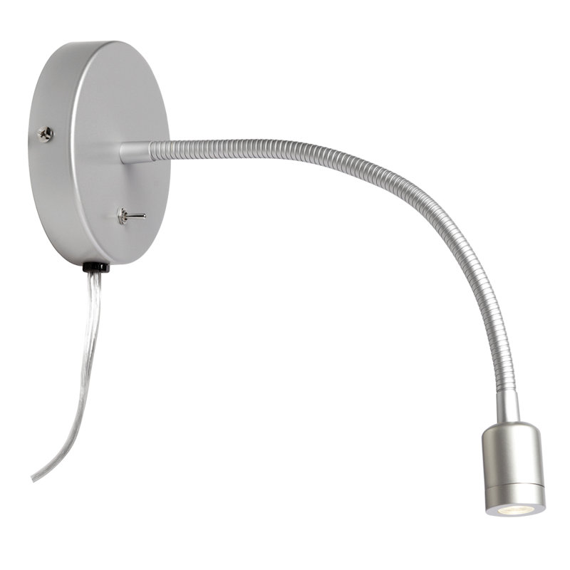 Azeeza Steel LED Plug-in Spotlight, Silver