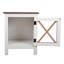 Table de chevet blanche Rollison