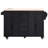 56.5'' Kitchen Island With Drop Leaf, Power Outlet, Embossed Vertical Stripe Rolling Kitchen Cart On Wheels With 4 Doors , 5 Deep Drawers And Adjustable Shelves, For Kitchen, Dining Room-629527321