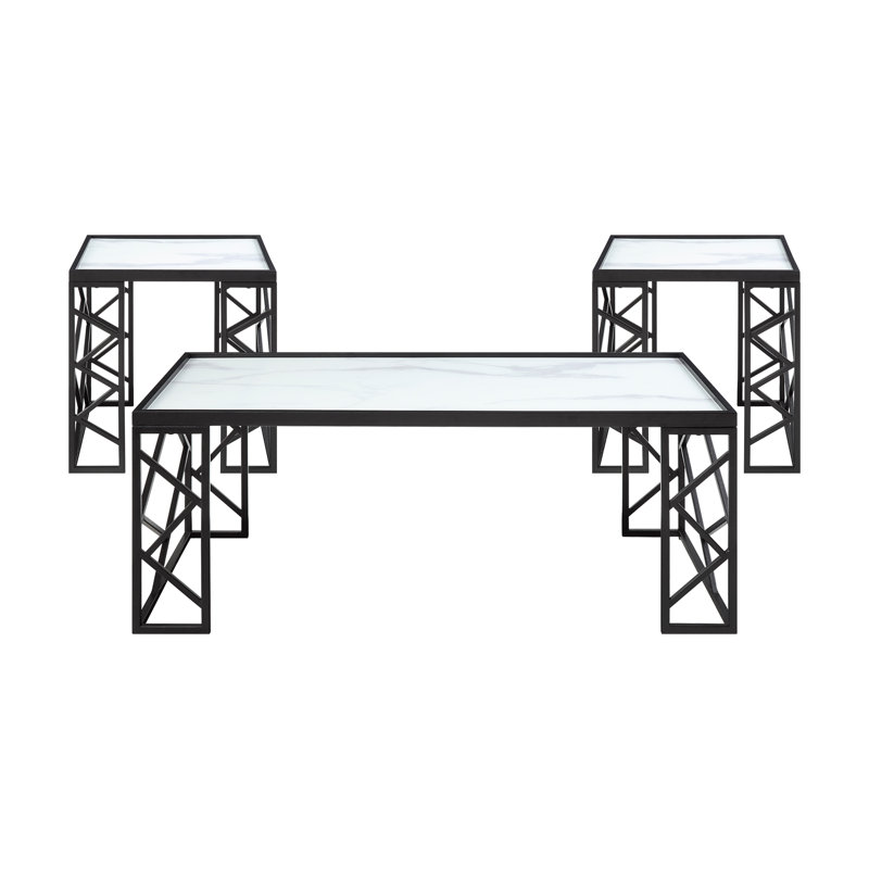 Ensemble de tables d'appoint 3 pièces Gilbert