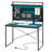 39'' Computer Desk With Hutch and Pegboard, Home office Desks with Power Outlet, Gaming Desks with LED Light and Hooks-898350343