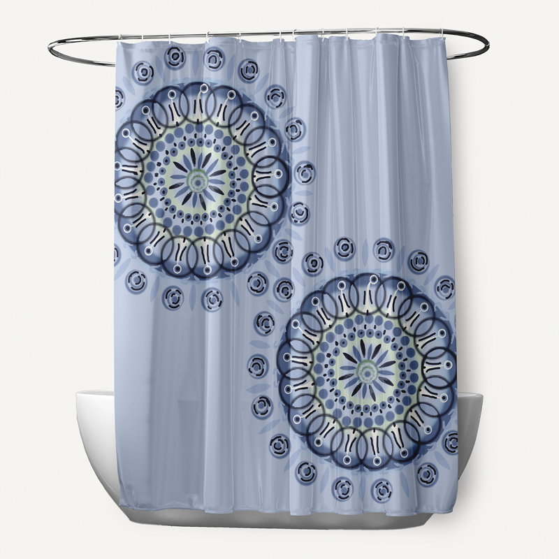 Rideau de douche Yancy, Bleu