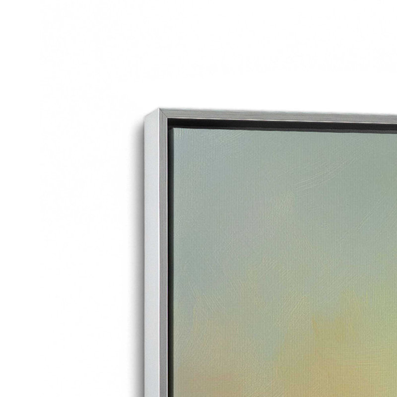 Guider Light V1 par Golden Glow Interiors, Cadre flottant en chrome poli, H 50 po x l 34 po x P 1,75 po