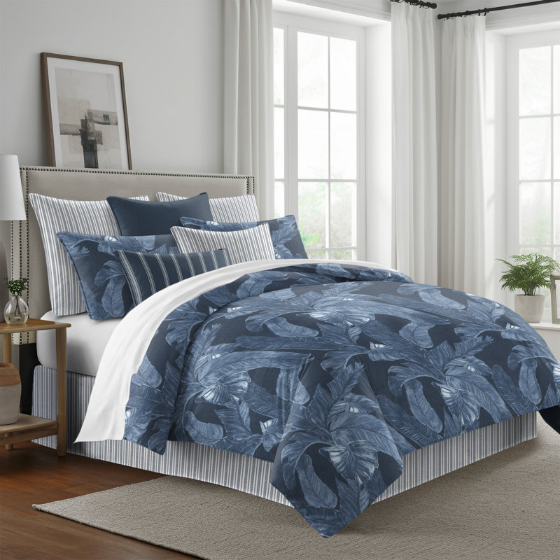 Palomino Denim Cotton Duvet Cover Set, California King Duvet Cover + 7 Additional Pieces