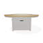 Table de feu 54 po ronde en polymère rustique avec tablette au propane-109665437