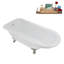 Baignoire sur pattes 62 ", plateau, bonde, pattes 62" Streamline-102218224-101628981