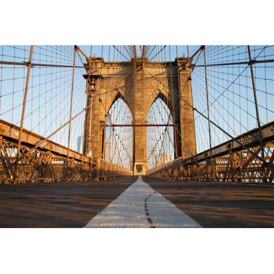 Bucklebury Brooklyn Bridge by Roman_slavik - Wrapped Canvas Print