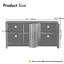 Buffet en bois manufacturé avec rebords festonnés l 59,1 po Winette-850960437