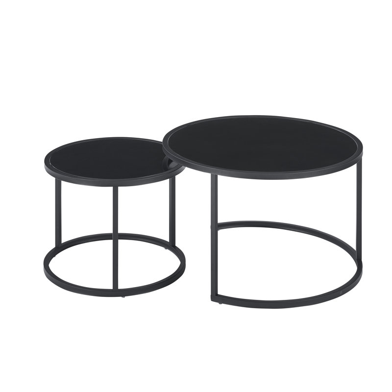 Creary Frame Coffee Table, Black, Black
