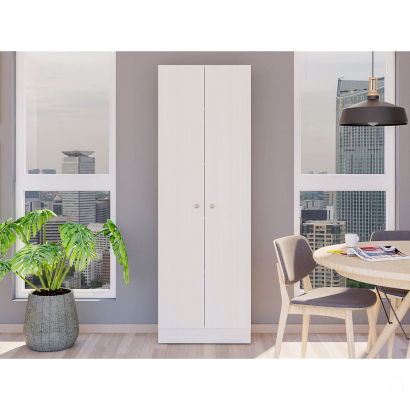 Armoire H 71 po, deux portes, cinq tablettes internes