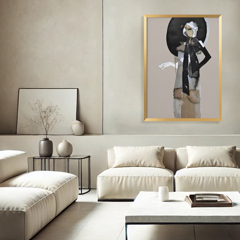 Classic Elegance "Striking a Pose" Framed Print Wall Art, 10" H x 8" W 