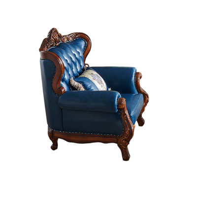 Fauteuil en cuir de vache 46,45 po
